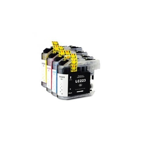 Brother LC223 - Pack de 4 Cartouches d'encre Compatible(s) - Lacartouche.fr